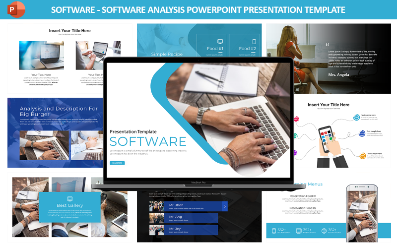 software software analysis presentation template original