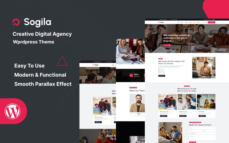 sogila creative digital agency wordpress theme original