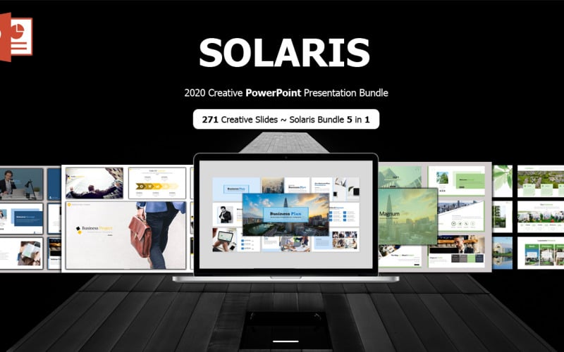 solaris creative business plan bundle in powerpoint template original