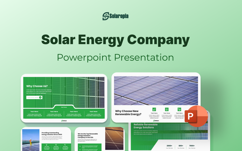 solaropia solar energy company powerpoint presentation original