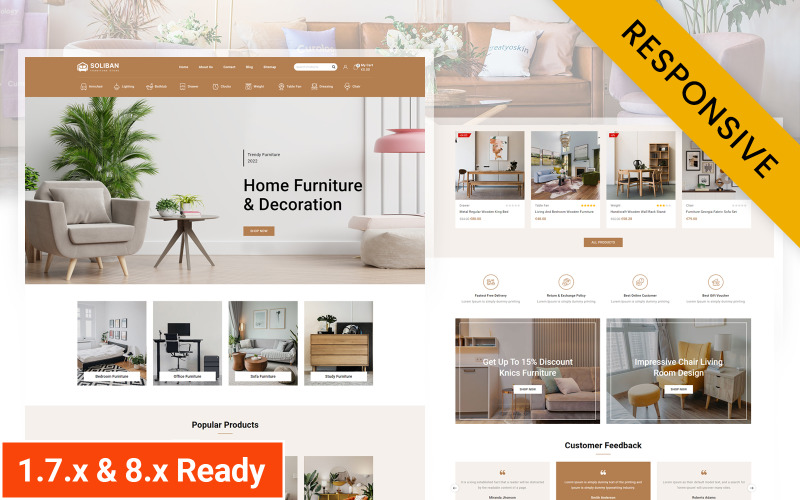soliban interior furniture store prestashop responsive theme original