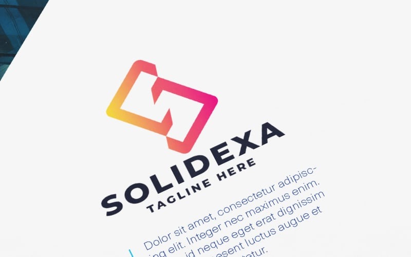 solidexa letter s pro logo template original