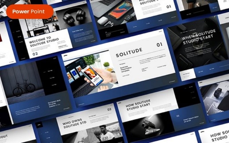 solitude business powerpoint template original