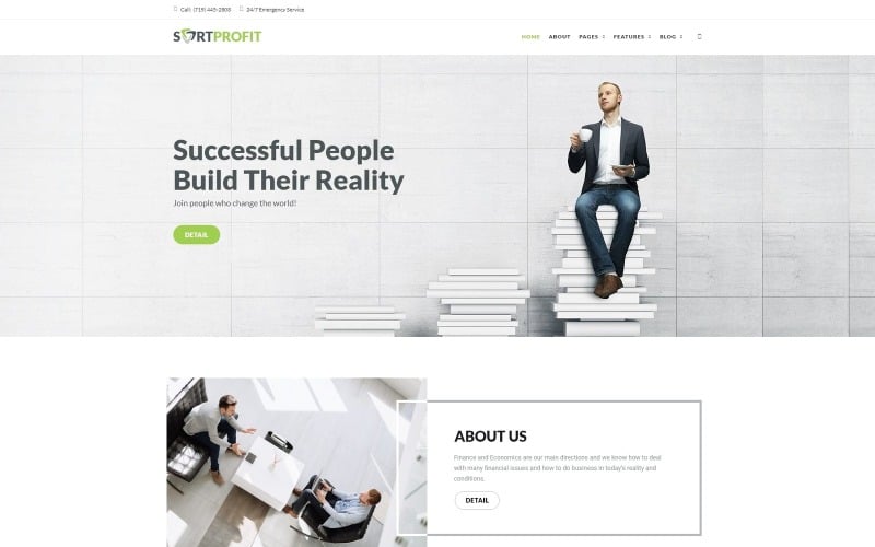 sortprofit business amp finance wordpress theme original