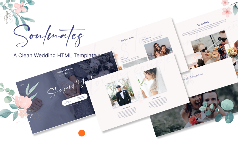 soulmates wedding rsvp responsive html template original
