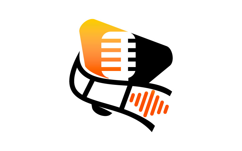 sound video service production logo template original