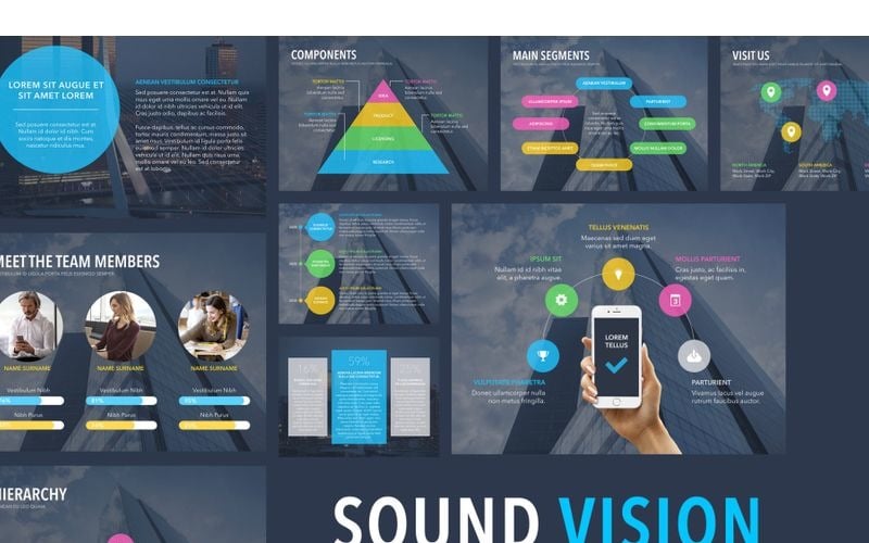 sound vision powerpoint template original