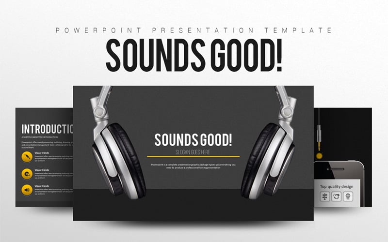 sounds good powerpoint template original
