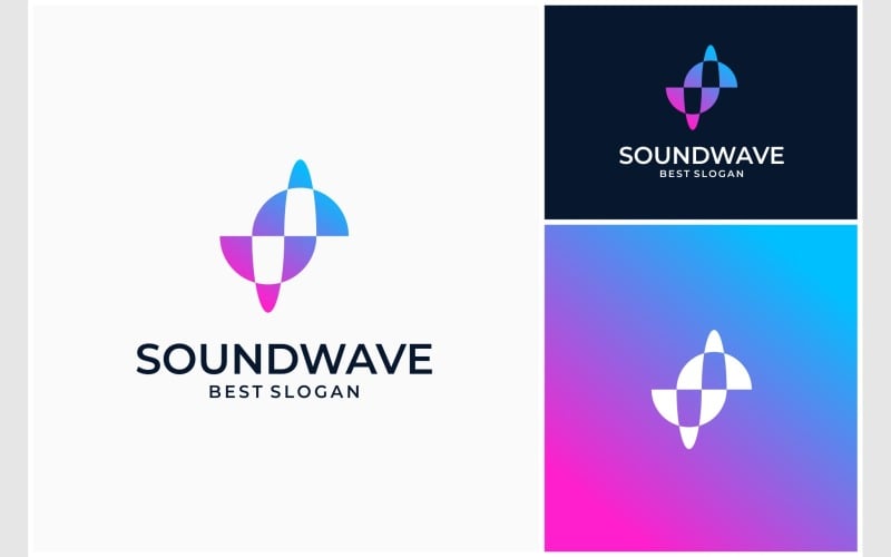 soundwave abstract letter s logo original