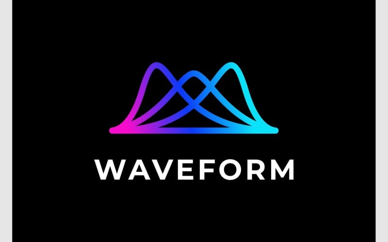 soundwave waveform audio logo original