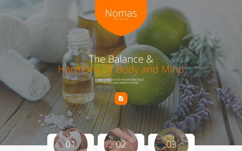 spa accessories responsive landing page template original