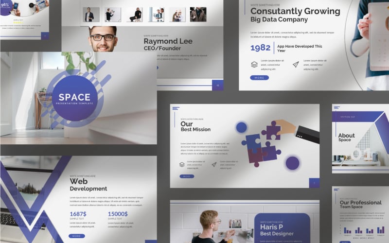 space presentation powerpoint template original