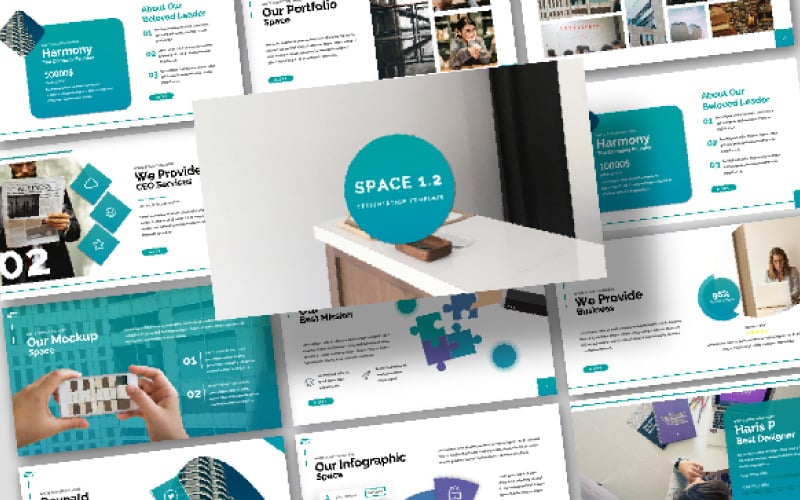space presentation powerpoint template original