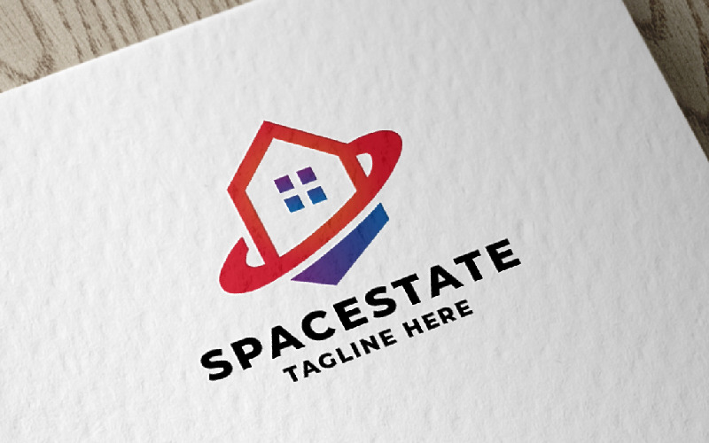 space real estate logo temp original