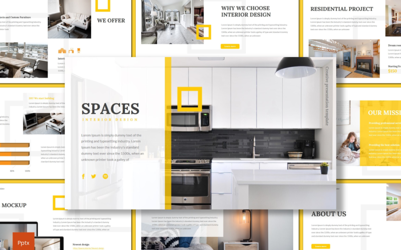 spaces powerpoint template original