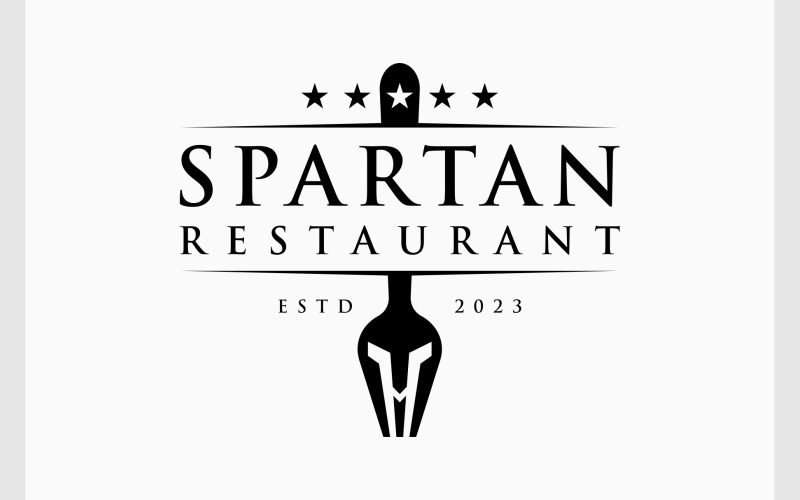 spartan restaurant vintage logo original