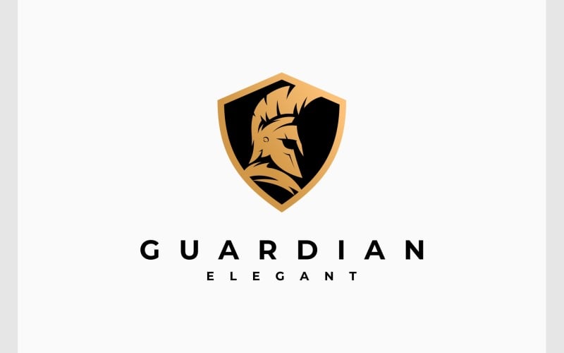 spartan shield gold emblem logo original