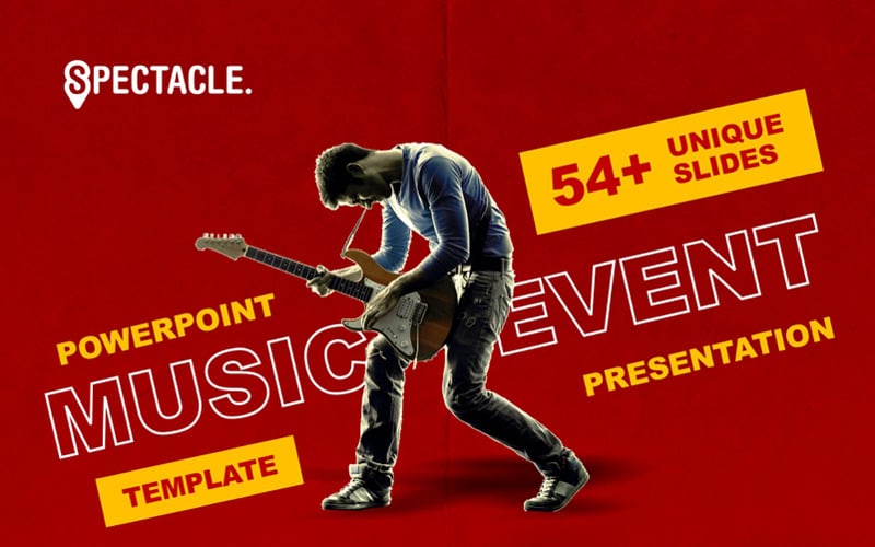 spectacle music event powerpoint template original
