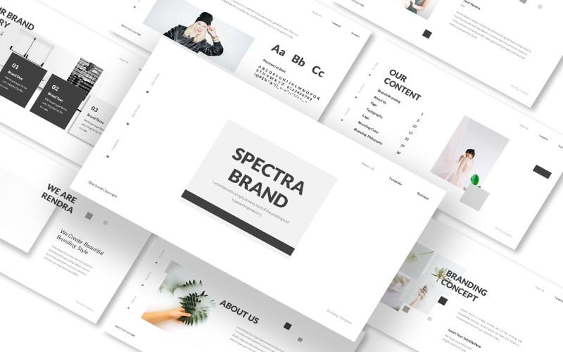 spectra branding powerpoint template original
