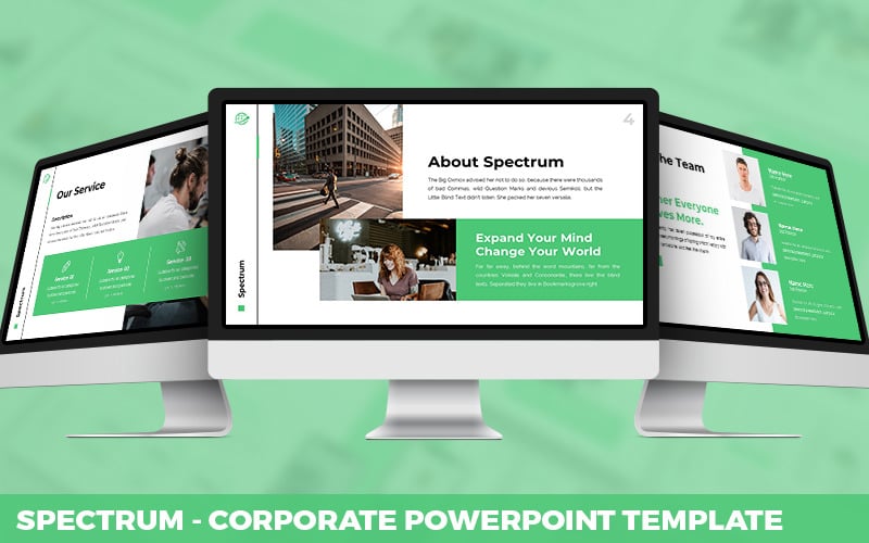 spectrum corporate powerpoint template original