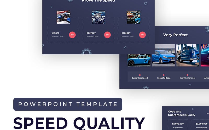 speed quality presentation powerpoint template original