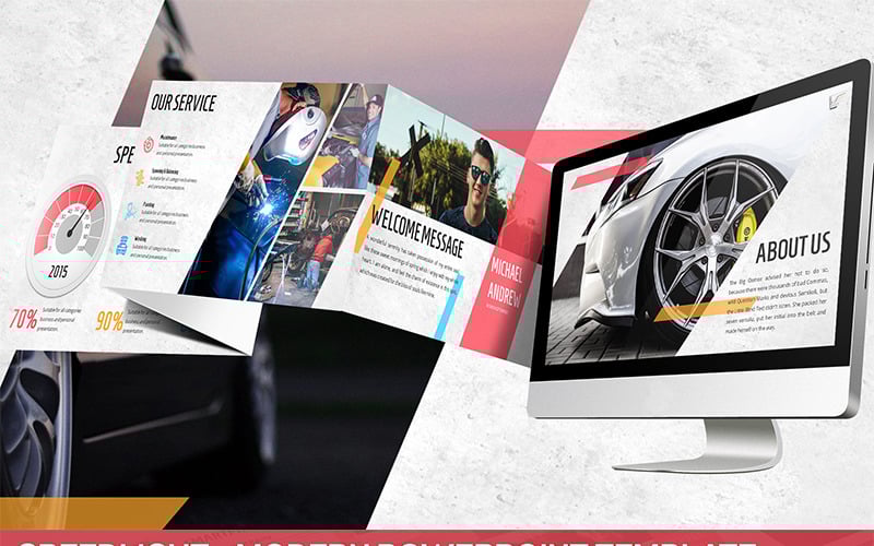 speedlight modern powerpoint template original