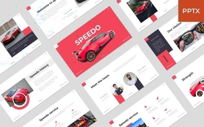 speedo car powerpoint template original