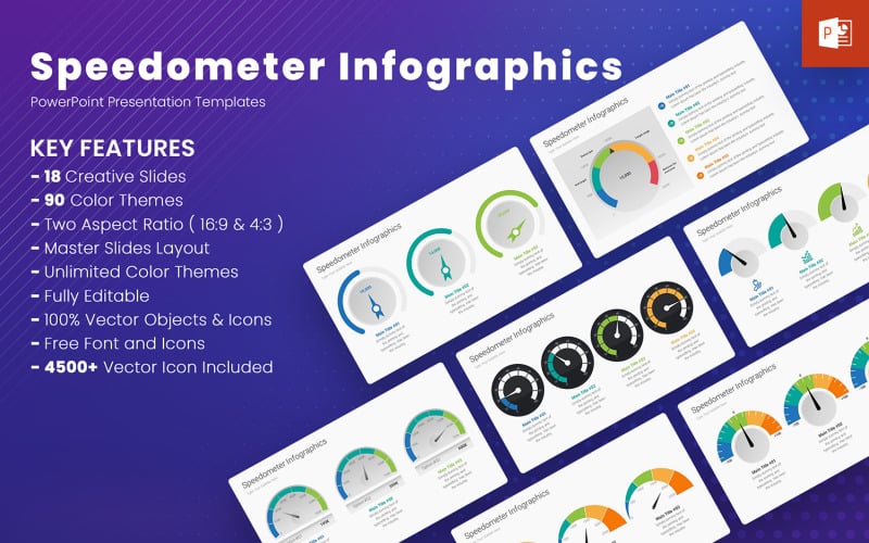 speedometer infographics powerpoint templates original
