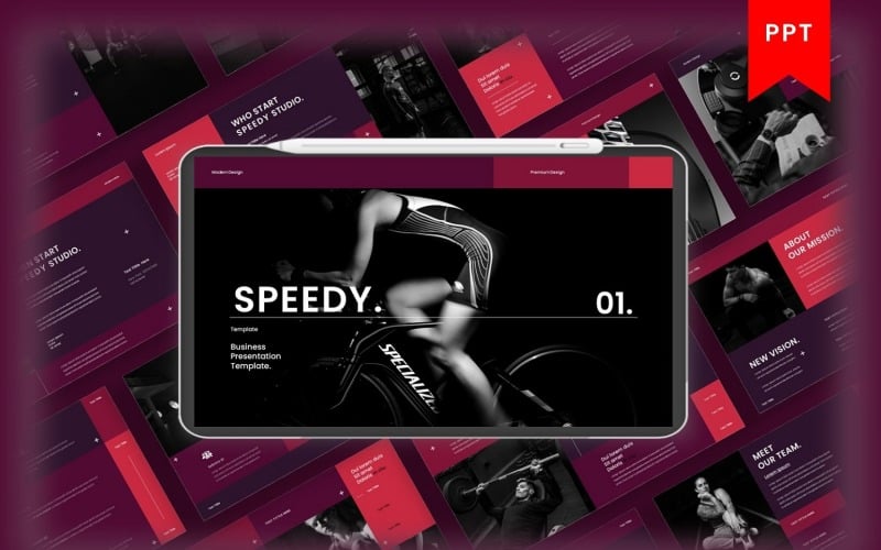 speedy business powerpoint template original
