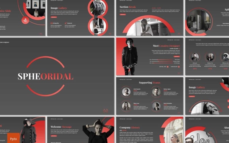 spheoridal powerpoint template original
