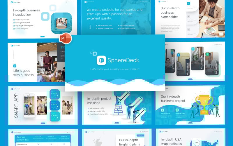 sphere business powerpoint template original