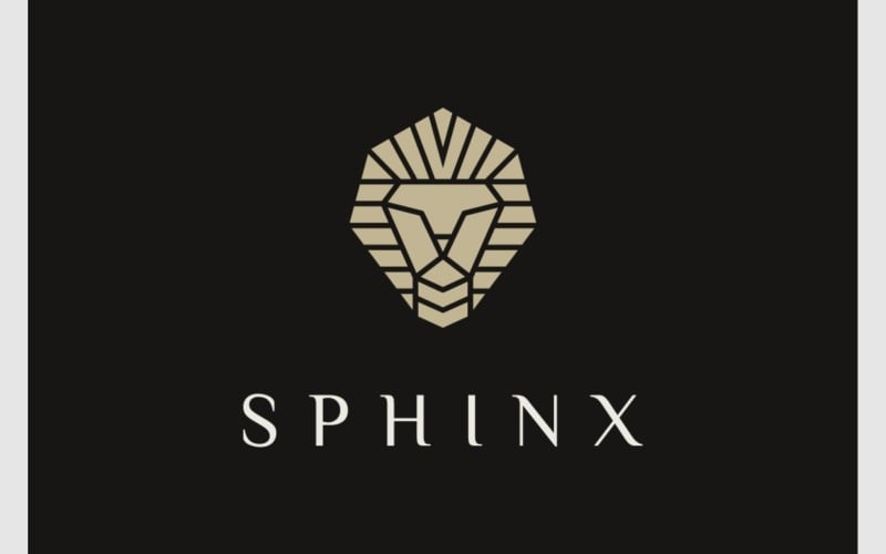 sphinx pharaoh egypt ancient logo original