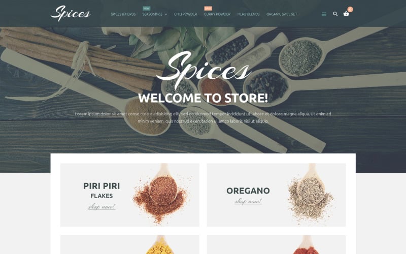 spice shop prestashop theme original