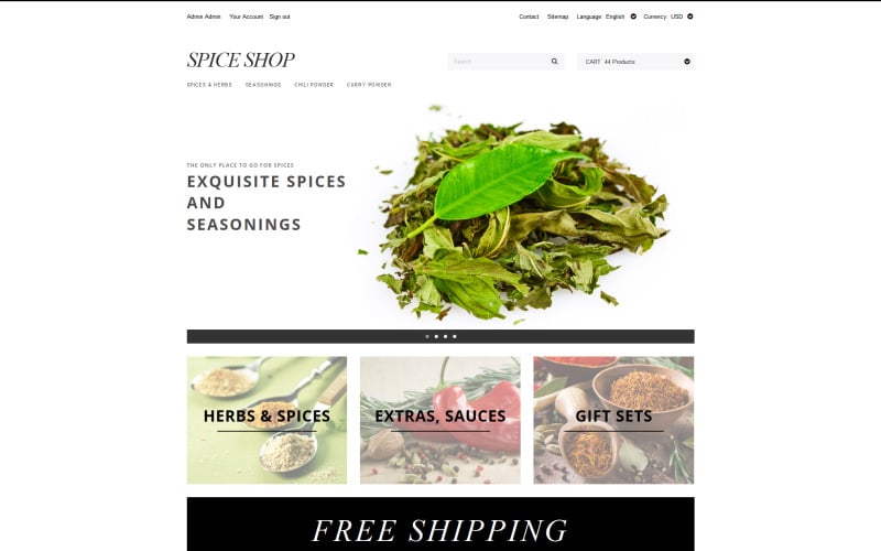 spices and seasonings prestashop theme original
