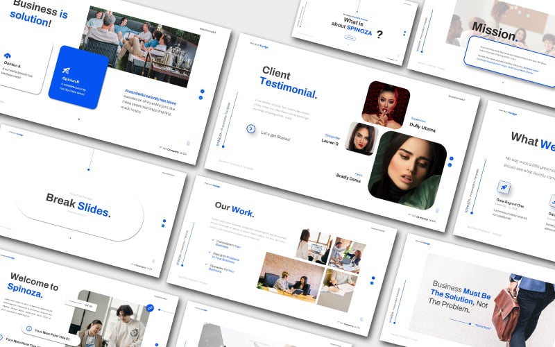spinoza business powerpoint presentation template original