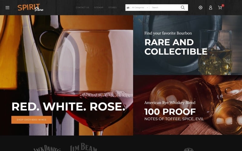 spirit liquor store prestashop theme original
