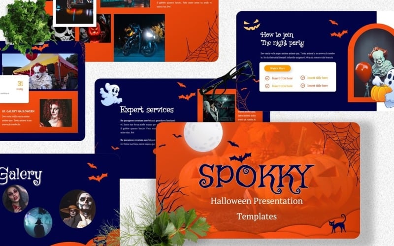 spokky halloween powerpoint templates original