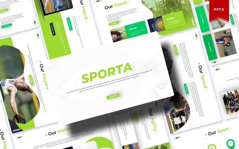 sporta powerpoint template original
