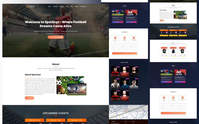 sporteyz sport football team responsive bootstrap amp html template original