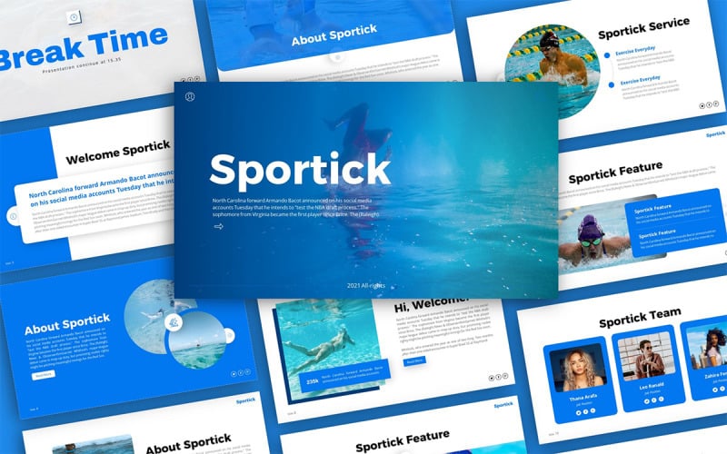 sportick sport presentation powerpoint template original