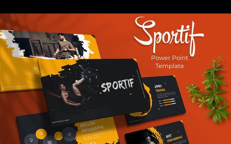 sportif powerpoint template original