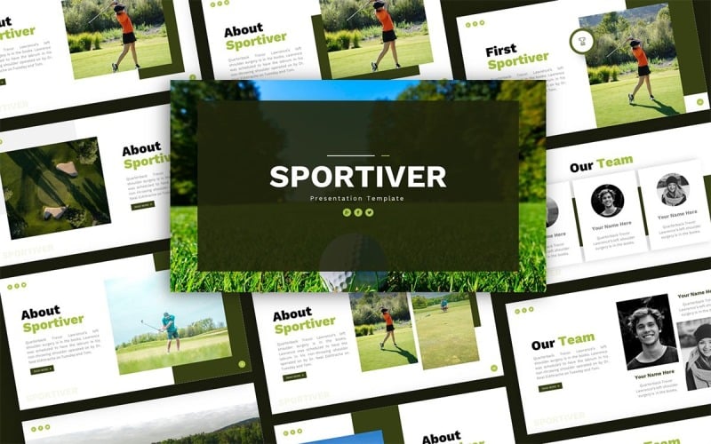 sportiver sport multipurpose powerpoint presentation template original