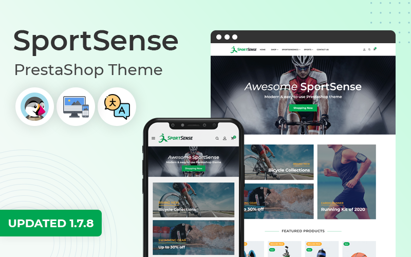 sportsense multipurpose responsive prestashop theme original