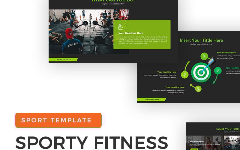 sporty fitness powerpoint template original