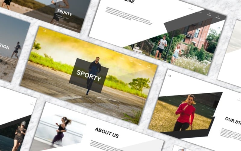sporty powerpoint template original