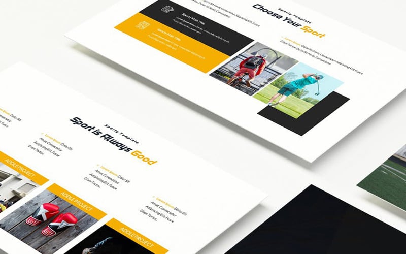 sporty powerpoint template original