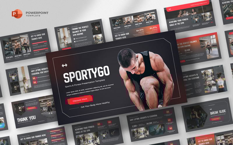 sportygo gym amp sports powerpoint template original