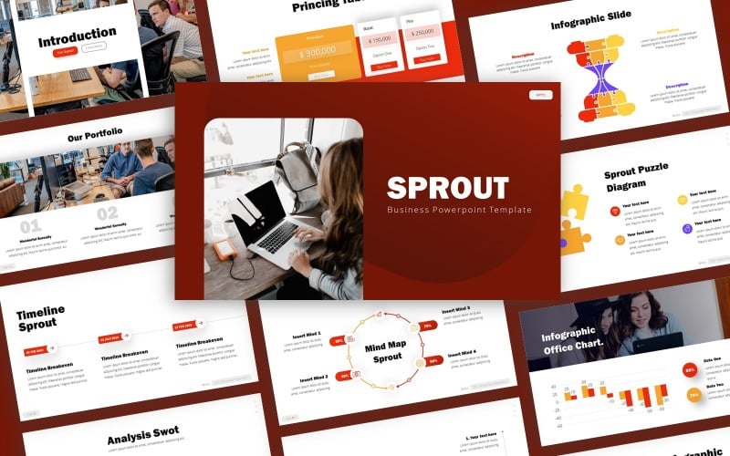 sprout business multipurpose powerpoint template original
