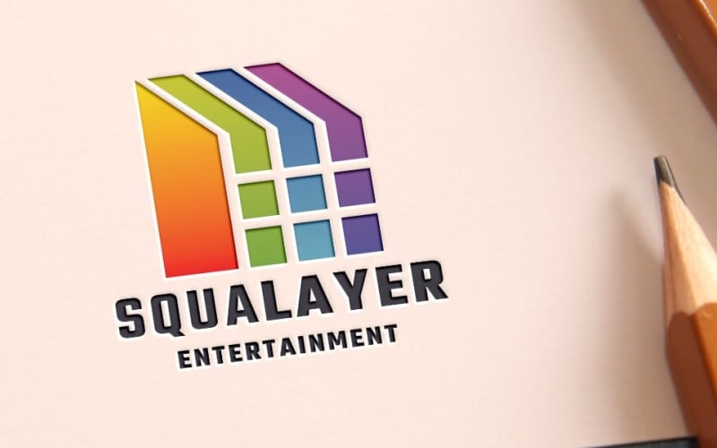 squa layer pro logo template original