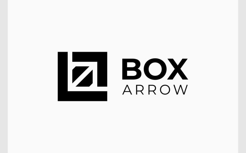 square box delivery arrow logo original